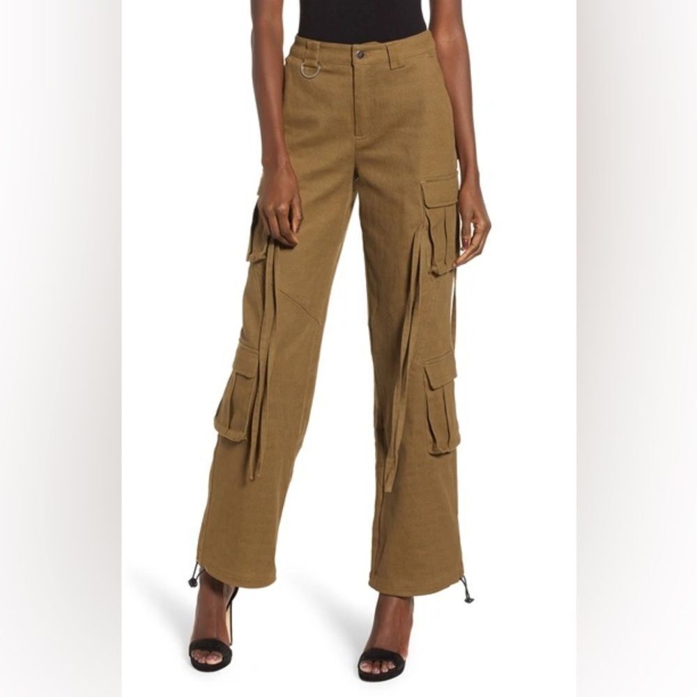 I.AM.GIA I am Gia baggy arm green cargo pants with Bow detail - Picture 7 of 16